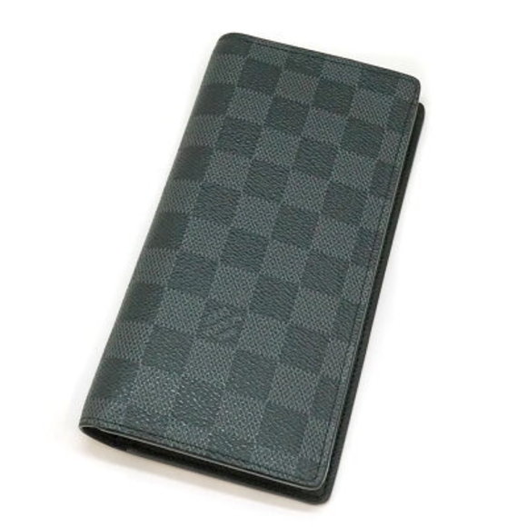 Louis Vuitton Portefeuille Brazza Graphite Black Long Wallet - Picture 1 of 14